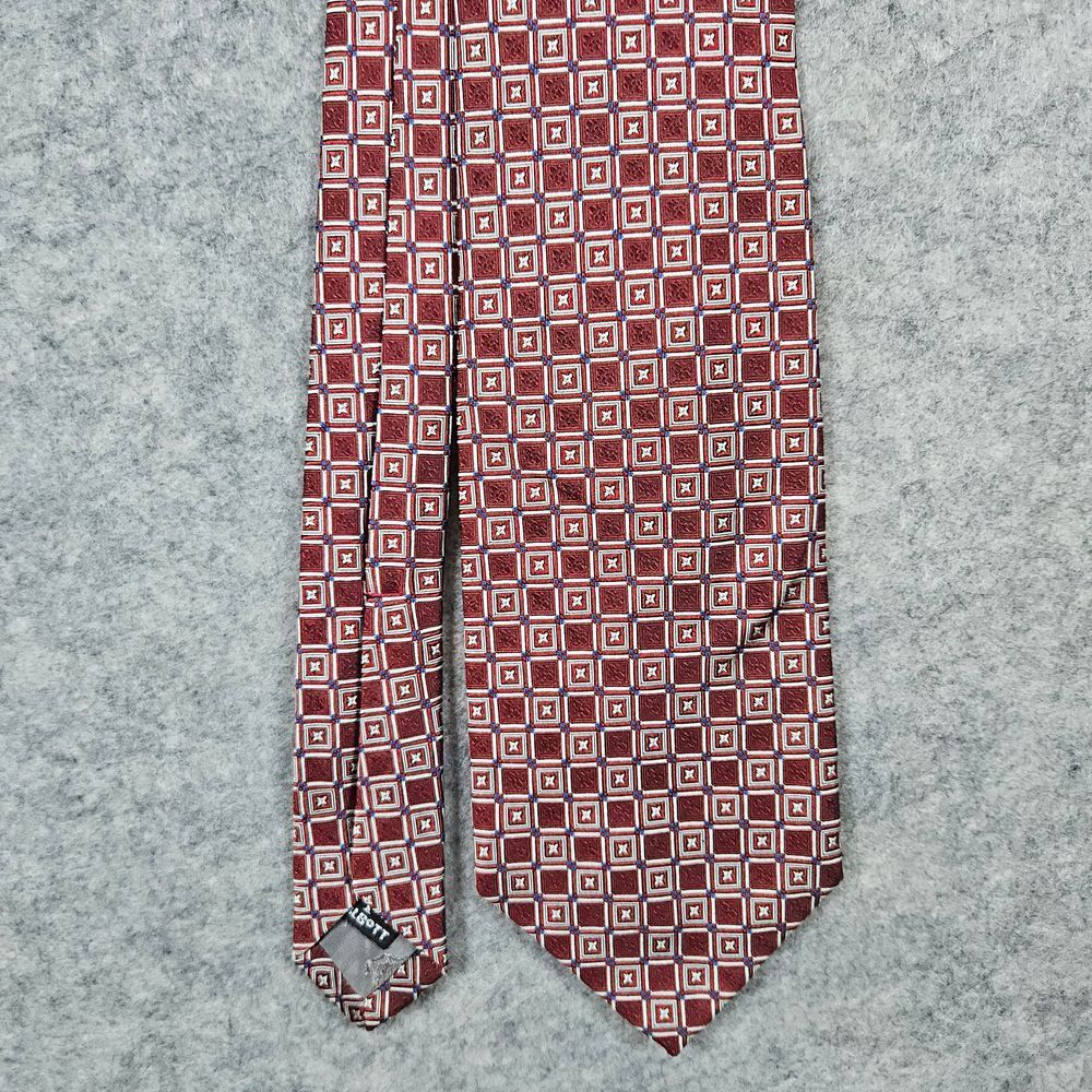 Robert Talbott Best of Class‎ Levy's Nashville Silk Tie Hand Sewn Red Geometric